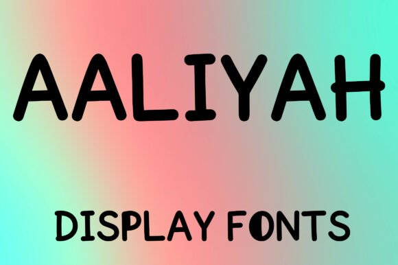 Aaliyah: A Playful Display Font for Modern Creations