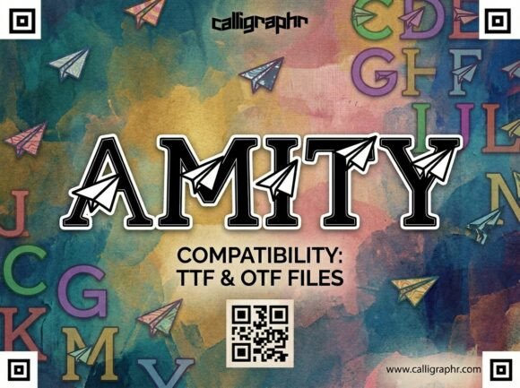 Amity: A Bold Decorative Display Typeface for Impactful Design