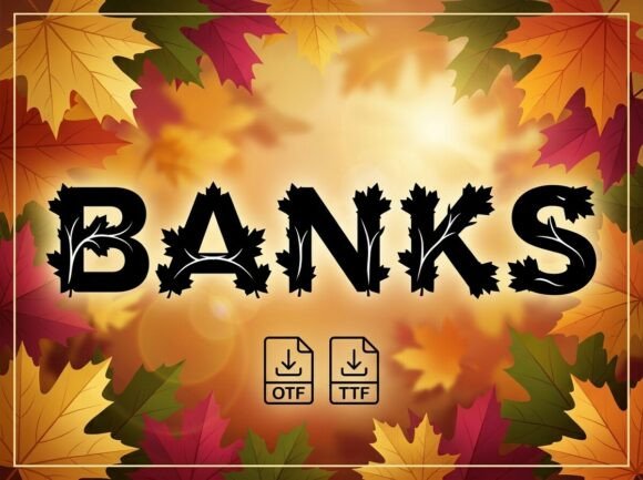 Banks: The Avant-Garde Display Font for Bold Creators