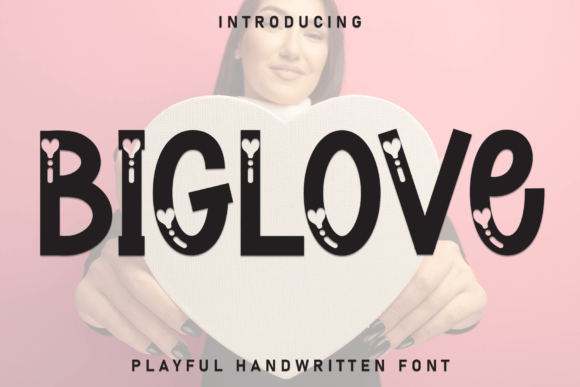 Biglove: A Fiery Display Font for Joyful Designs