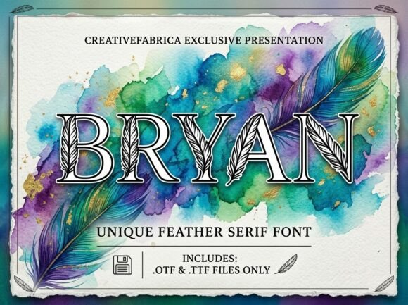 Bryan: A Stunning Decorative Display Typeface