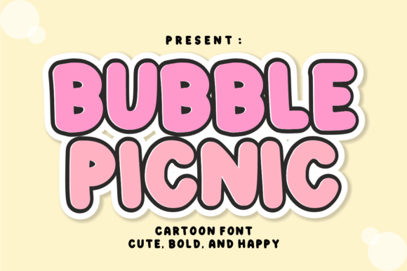 Bubble Picnic: A Bold, Happy Font for Playful Designs