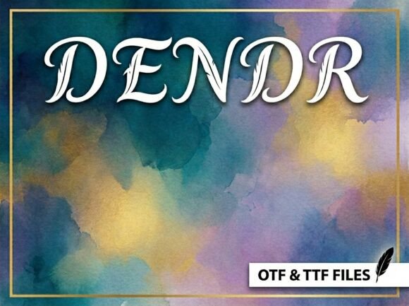 Dendr: A Decorative Display Font for Bold Design