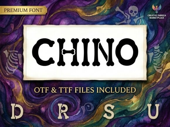 Discover Chino: The Whimsical Bone-Inspired Display Font