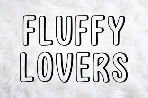 Discover the Charming Fluffy Lovers Display Font