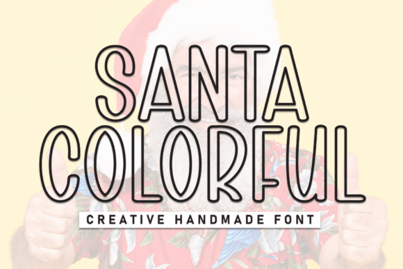 Discover the Vibrant Charm of Santa Colorful Font