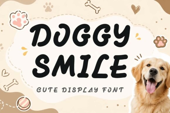 Doggy Smile: A Fun Display Font for Creative Projects