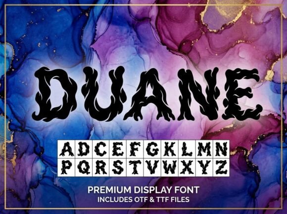 Duane: A Premium Display Font for Bold Design