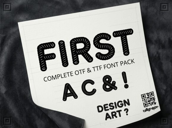 First: A Bold Decorative Display Font for Impactful Designs