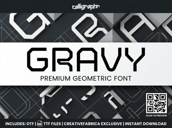 Gravy: A Bold Display Font for Impactful Design