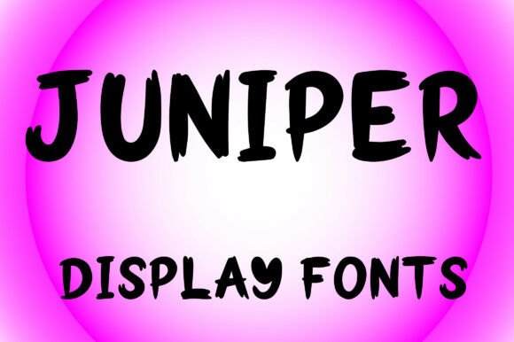 Juniper: A Bold Handcrafted Display Font for Modern Design