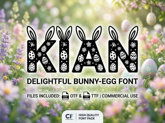 Kian: A Whimsical Display Font for Spring Projects