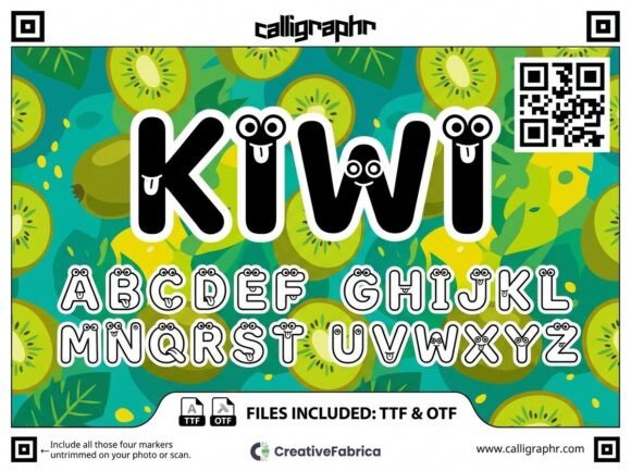 Kiwi: A Zesty Animated Font for Playful Designs