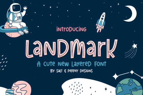 Landmark Trio: The Fun, Trendy & Cute Display Font