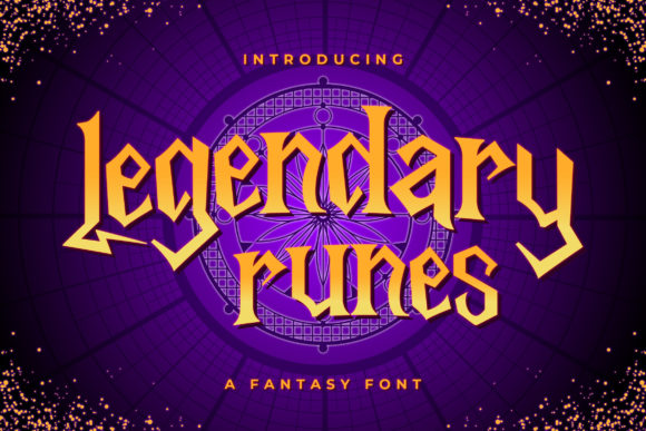 Legendary Runes: A Magical Display Typeface for Fantasy Projects