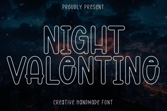 Night Valentine: A Warm Handwritten Display Font