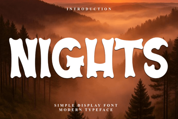 Nights: A Mystical Display Font with Wild, Weathered Soul